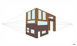 150x91 Perspective Drawing Of A House