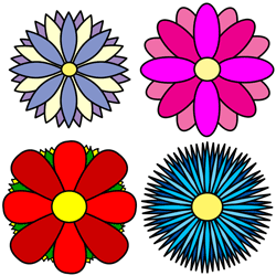 250x250 How To Draw Flowers Of Simple Designs