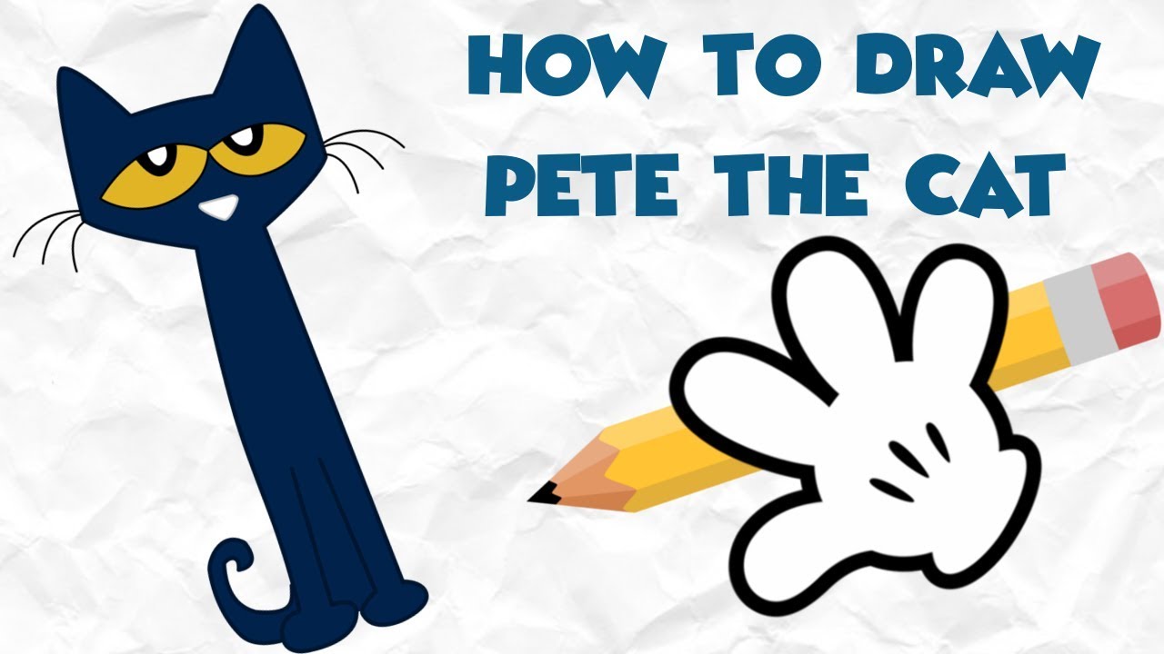 1280x720 How To Draw Pete The Cat Directed Drawing