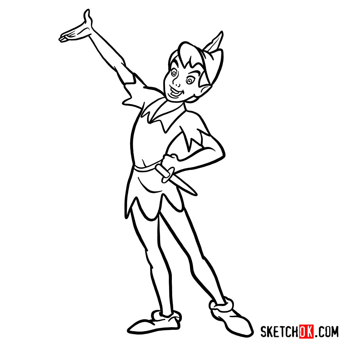 1200x1200 How To Draw Peter Pan