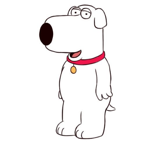 500x500 draw brian from family guy drawings drawings, family guy