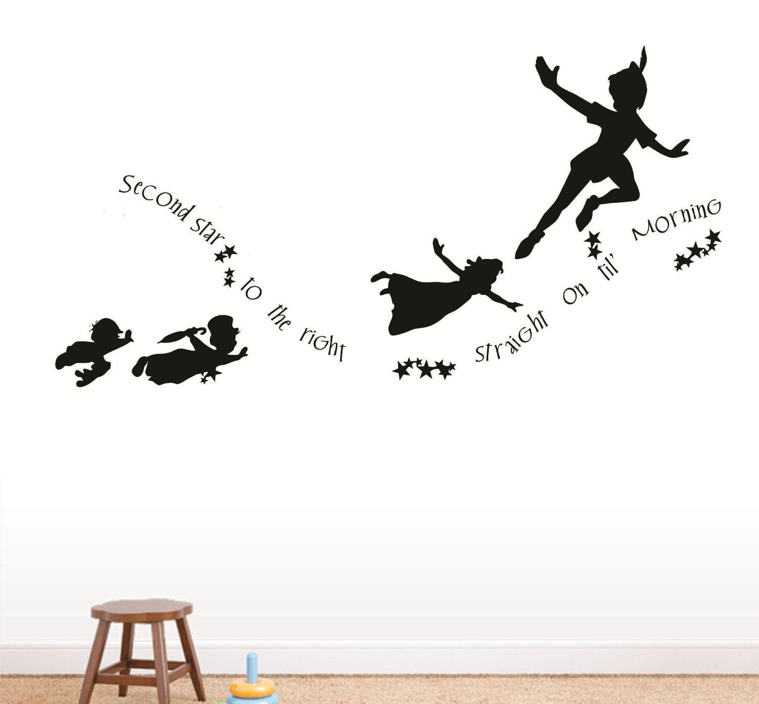 1500x1392 Peter Pan Silhouette Drawing