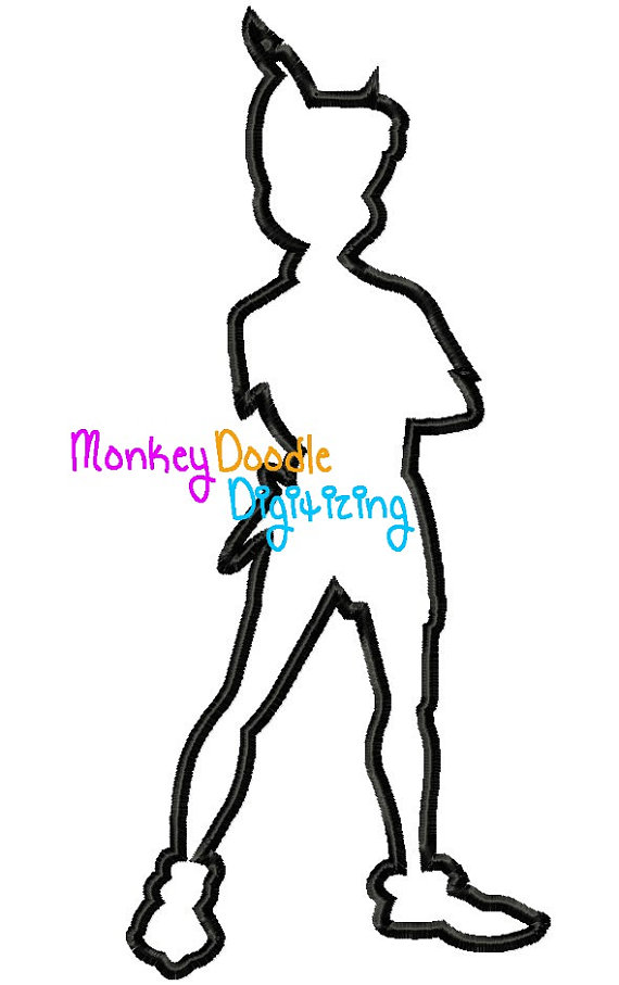 570x907 Peter Pan Silhouette Outline