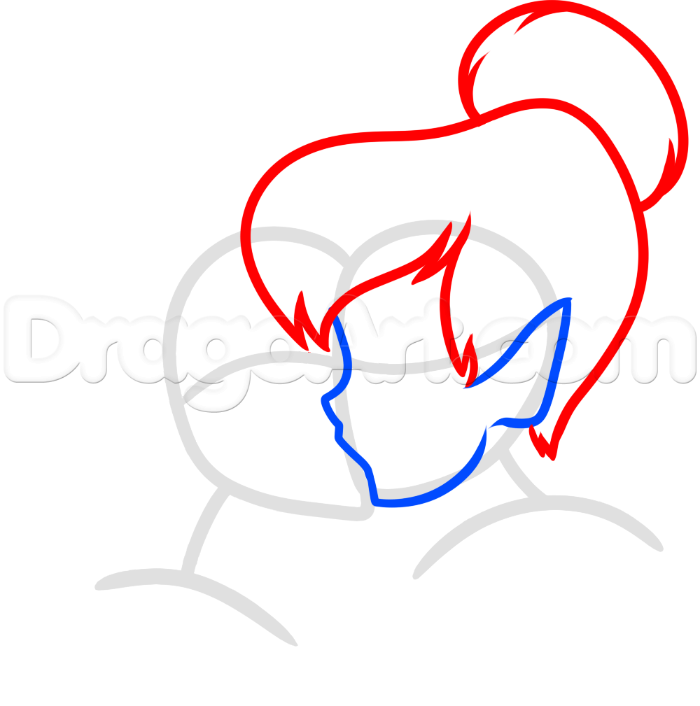 1000x1009 Draw Peter Pan And Tinkerbell, Step