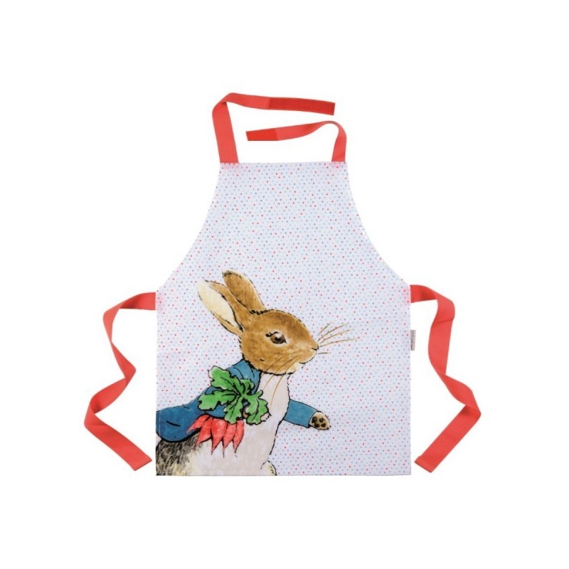 800x800 Pvc Coated Apron Red Peter Rabbit Petit Jour Home Sweet Kids