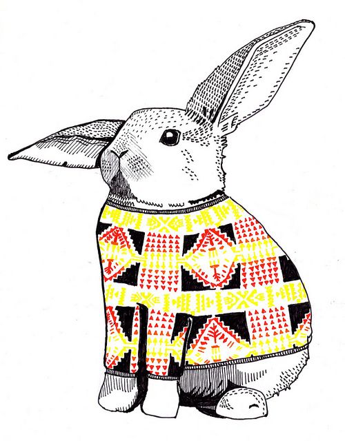500x640 Tasteless Jumper Rabbit In Bunnies Make Life Better