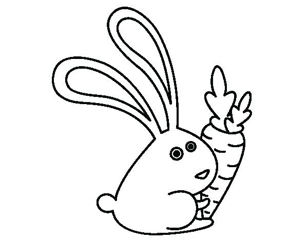 600x470 Coloring Pages Rabbit