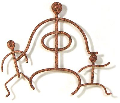 400x345 hawaiian woman and children petroglyph x