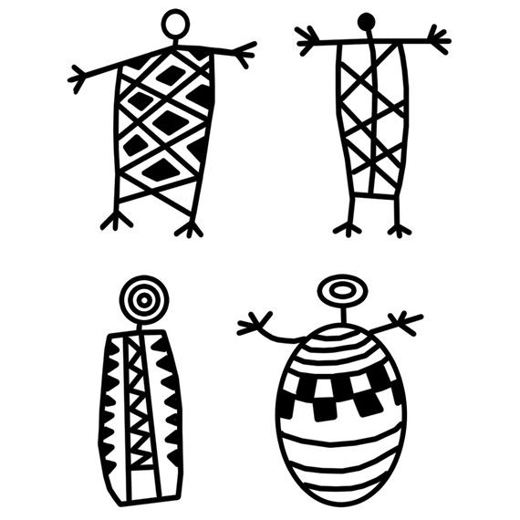570x570 silk screen, petroglyph people, no ancient art, doodles