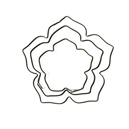 425x425 petunia flower stainless steel cookie cutter cake