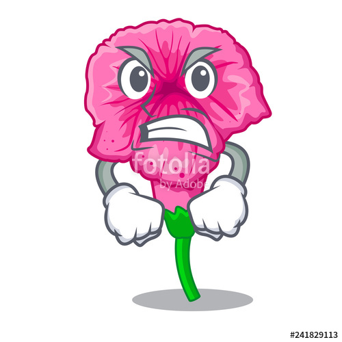 500x500 devil petunia flower grows in character pots stock image