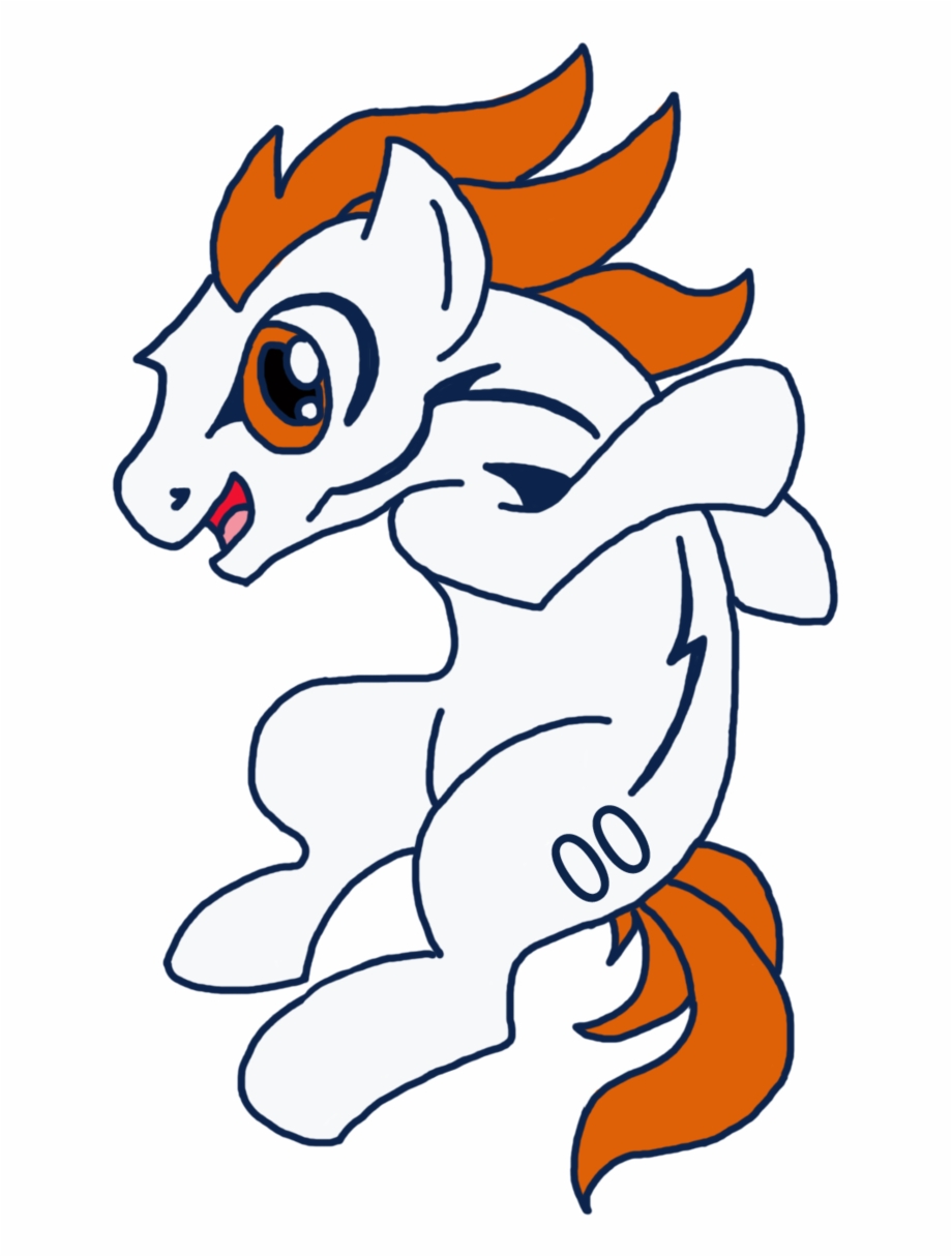 920x1215 Mascot Drawing Bronco