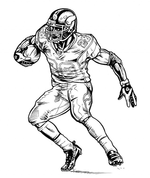 640x756 Peyton Manning Coloring Pages