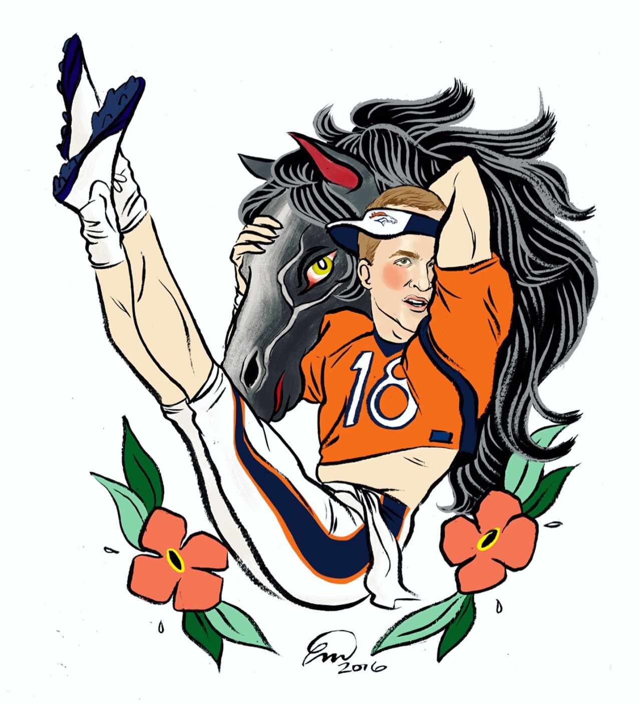 1280x1405 Emma Munger Comics Illustration Pretty Peyton Man Meat Manning