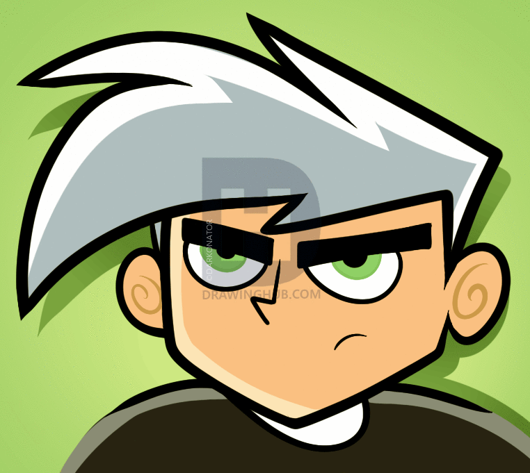 762x681 How To Draw Danny Phantom Easy, Step