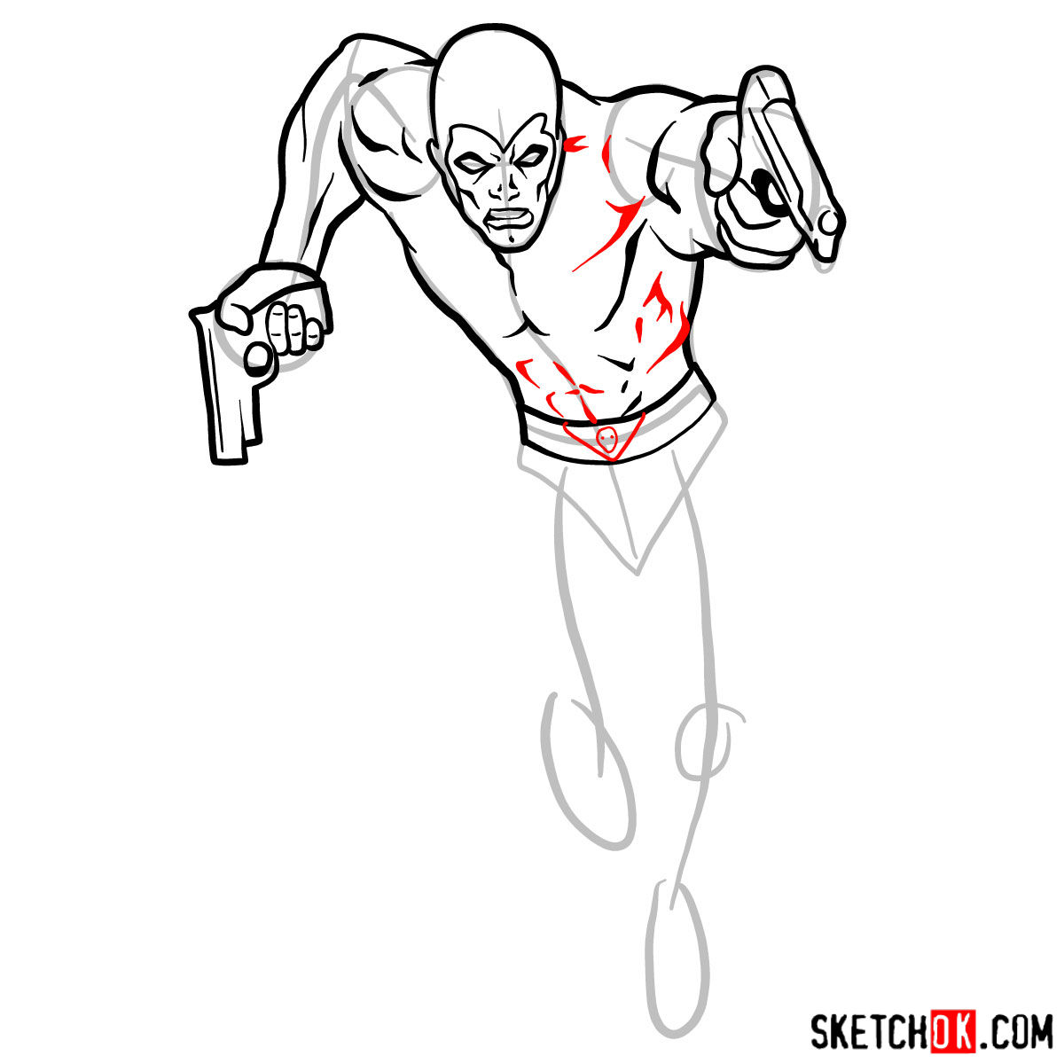 1200x1200 How To Draw The Phantom Superhero