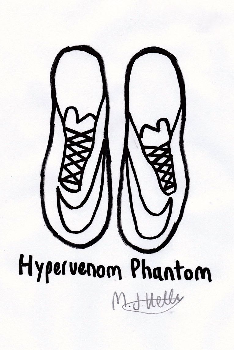 765x1147 Nike Hypervenom Phantom Drawing Poster Boot Posters
