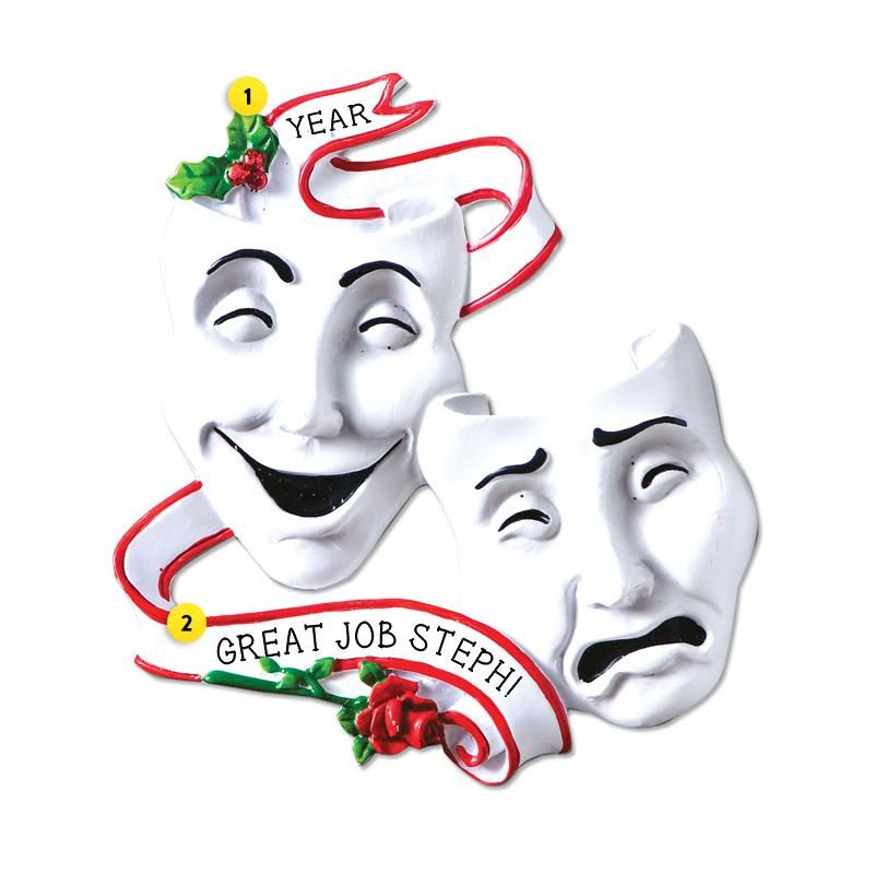 800x800 Theatre Mask Comedy Tragedy Ornament Drawtches Ornaments