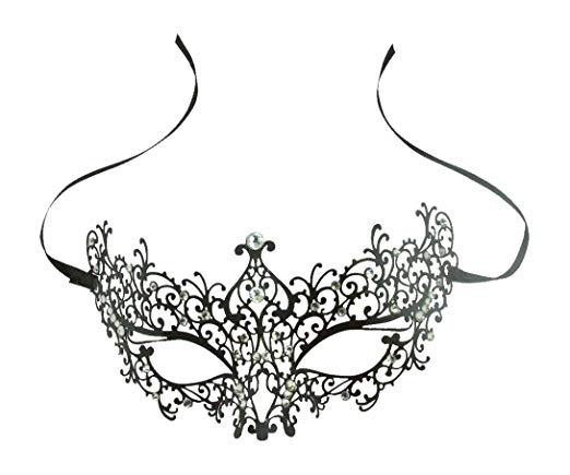 522x435 Beguiling Michelle Black Masquerade Mask