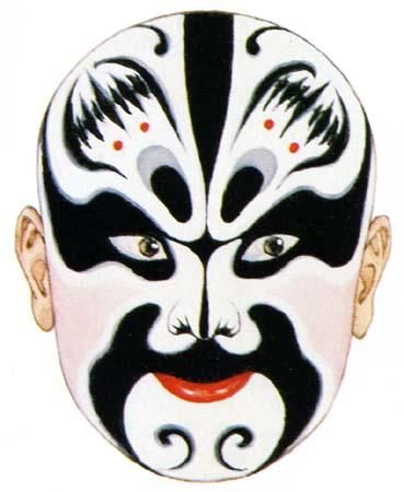 369x450 Zhang Fei Mask In Chinese Opera Makeup And Hair Chinese Opera