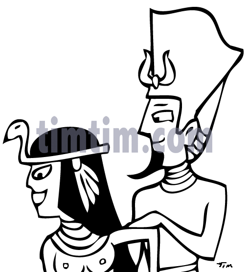 509x556 Free Drawing Of An Egyptian Pharaoh Wife Bw From The Category
