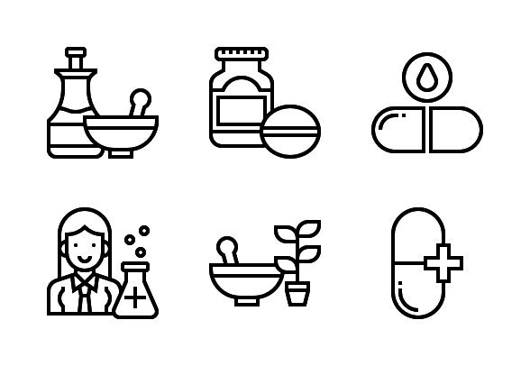 588x406 Pharmacy Elements Icons