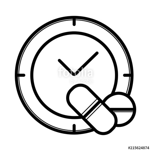 500x500 Pharmacy Time Icon Stock Image And Royalty Free Vector