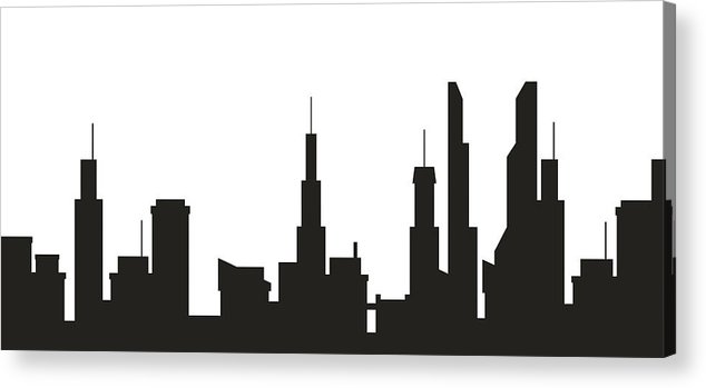 634x349 City Silhouette Drawing