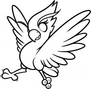 302x297 How To Draw A Phoenix For Kids Step In Bird