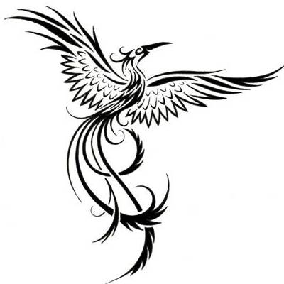 400x400 Phoenix Tattoos Clipart Drawing