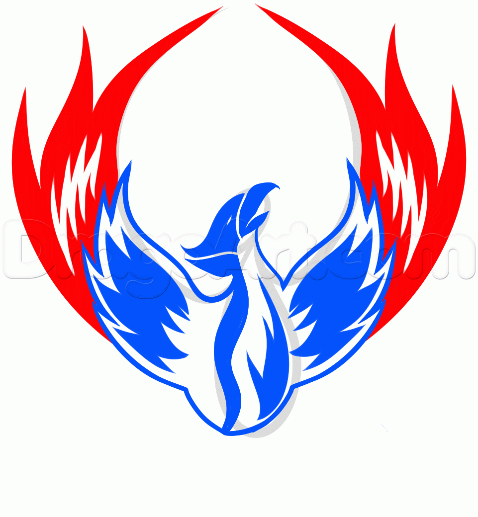 961x1040 How To Draw A Tribal Phoenix, Step