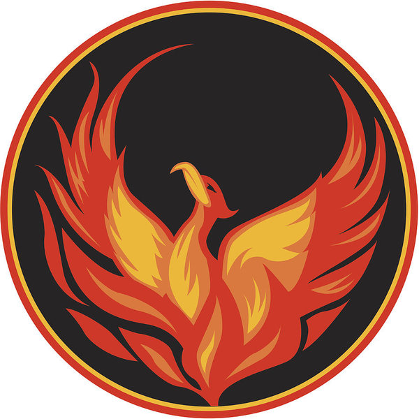 600x600 Phoenix Emblem Art Print