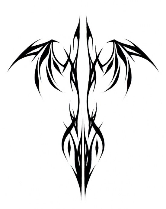 550x692 Tribal Phoenix Linear Add Some Color And It'd Be Perfect Random