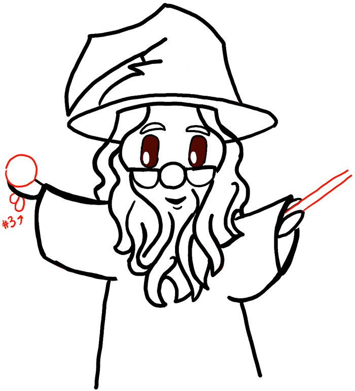 700x772 How To Draw Cute Chibi Dumbledore And Fawkes From Harry Potter