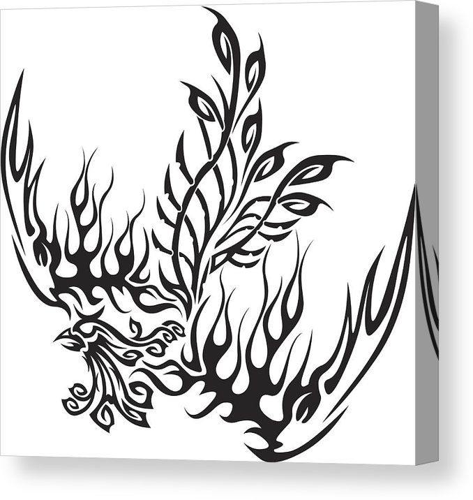 678x716 Tattoo With Phoenix Canvas Print Canvas Art