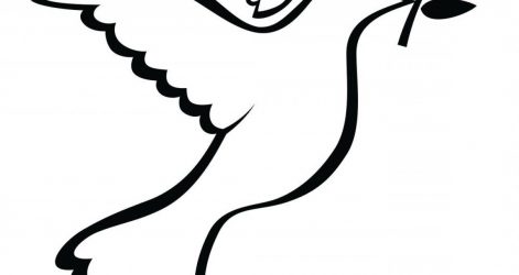 471x250 Bird Line Drawing Vector Dove Phoenix Hummingbird Duck Clip Art