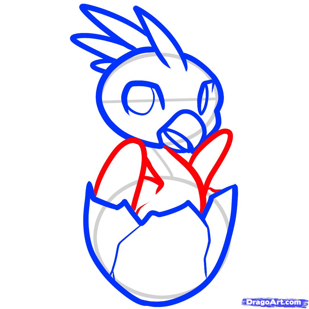 1086x1086 draw a baby phoenix, baby phoenix, step