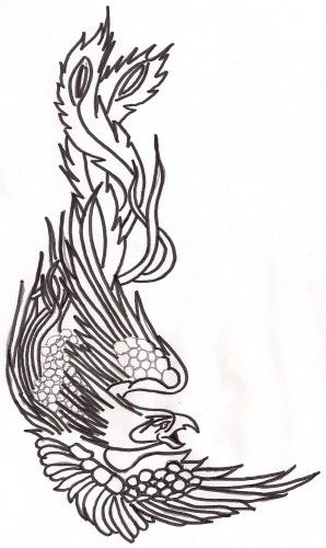 298x500 Pencil Drawings Of Phoenix Tattoo Ideas