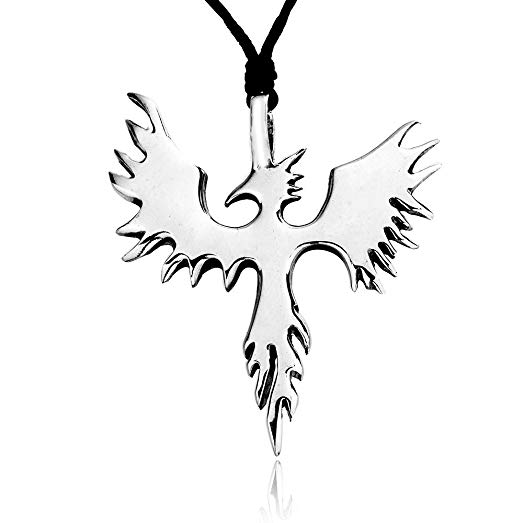 523x523 Dan's Jewelers Phoenix Bird Firebird Pendant Necklace
