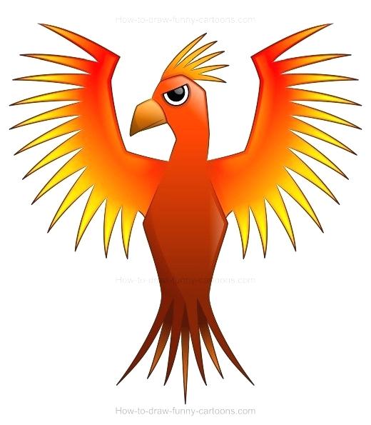 520x595 How To Draw A Pheonix Description In This Next Step You Will Start