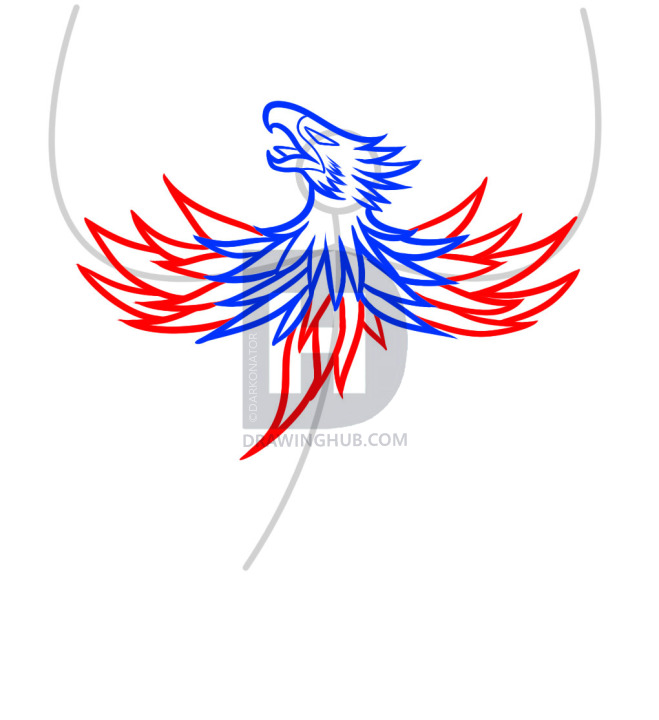 659x720 How To Draw A Phoenix Tattoo, Phoenix Tattoo, Step