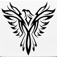190x189 Tribal Phoenix Tattoo Bird Mouse Pad Spreadshirt