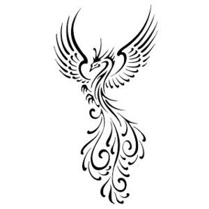 300x300 Black And White Phoenix