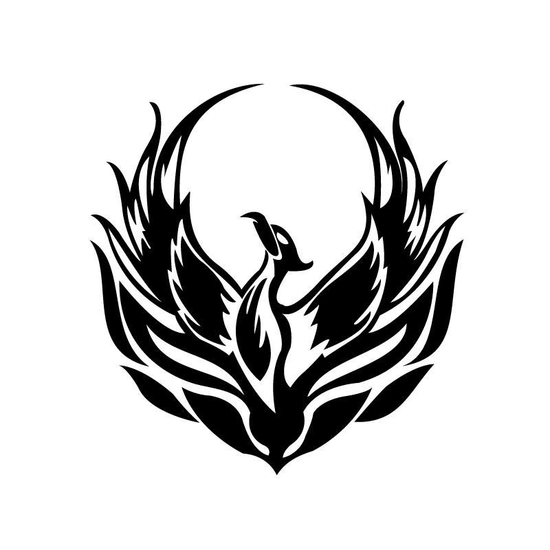 800x800 Spreading The Wings Phoenix Friendly Material Puc Car Sticker