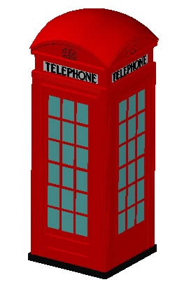 273x403 Red London Telephone Box In Autocad Cad Download