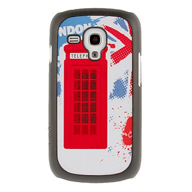 384x384 Telephone Booth Drawing Pattern Protective Hard Back Cover Case