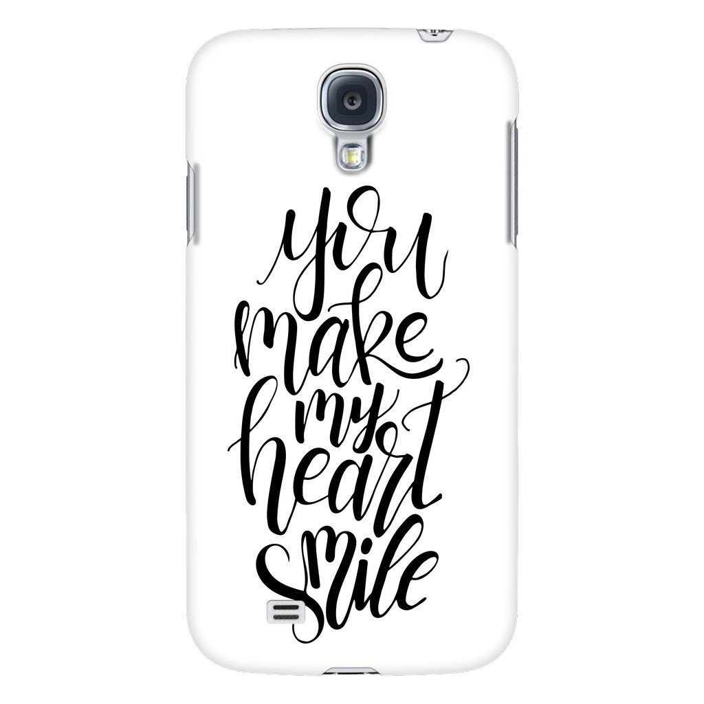 1024x1024 You Make My Heart Smile' Quote Phone Cases