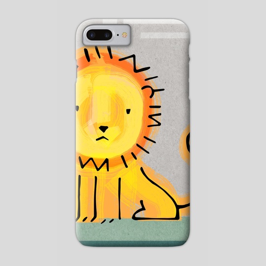 540x540 Childish Lion Illustration Or Drawing, A Phone Case
