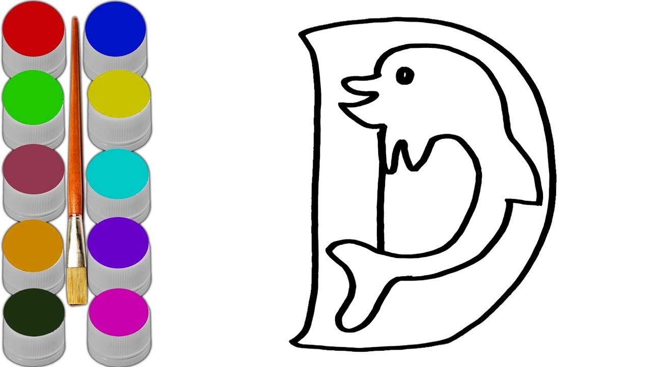 1280x720 Phonics Letter D Abc Song Alphabet D For Dolphin Coloring