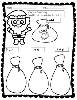 270x350 Christmas Phonics Work For Kindergarten